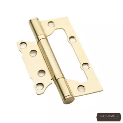 Nefrēzētas durvju eņģes 75 mm zelts