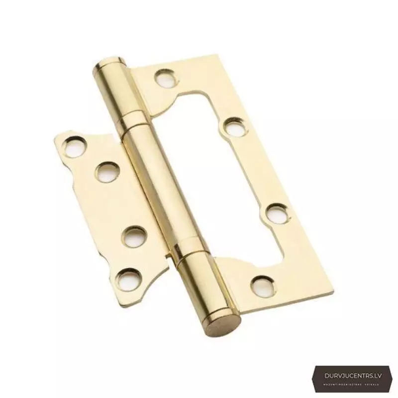 Nefrēzētas durvju eņģes 75 mm zelts
