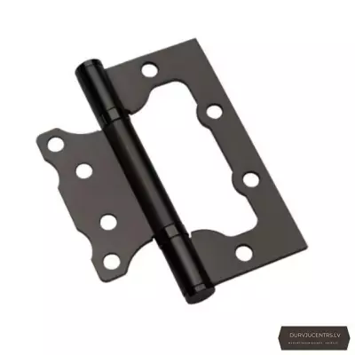 Nefrēzētas durvju eņģes 63 mm melns