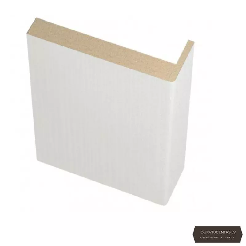 Durvju apmales daļa MDF Balts teleskopiskā EKOfinierējums