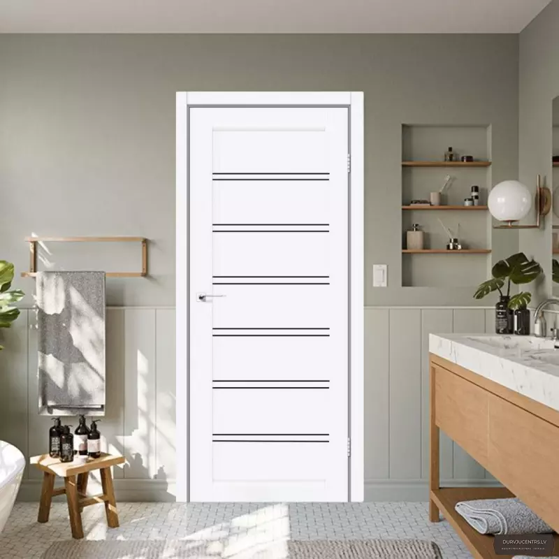 Durvis Dominica Balts matēts BLK PP