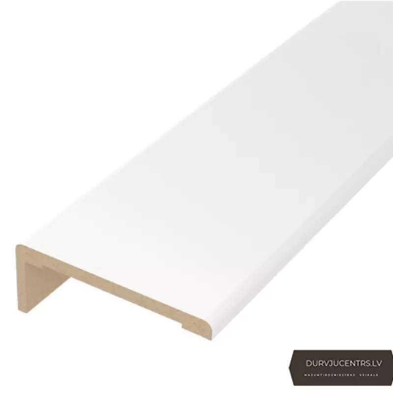 Durvju apmales daļa MDF Balts Soft teleskopiskā PVC Deluxe SND