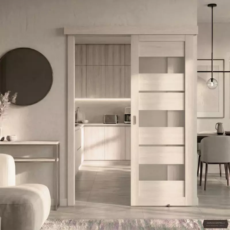 Bīdāmās iekšdurvis Silva 02 Kapučino Soft EKOfinierējums