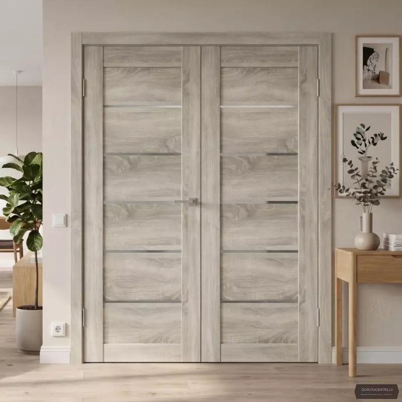 Divviru durvis Sempra 01 Grey sonoma PVC