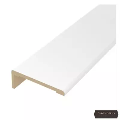 Durvju apmales daļa MDF Balts matēts teleskopiskā PP Premium
