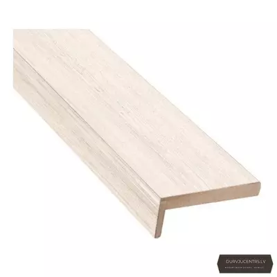 Durvju apmales daļa MDF Bianco teleskopiskā PVC