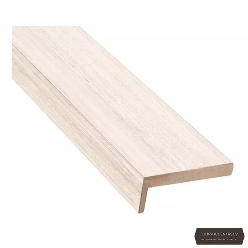 Durvju apmales daļa MDF Bianco teleskopiskā PVC